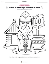 Anteprima della scheda stampabile di Il Mito di Baba Yaga e Vasilisa la Bella