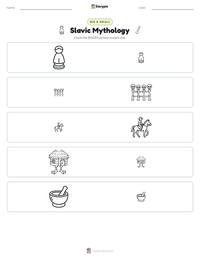 Slavic Mythology printable worksheet preview