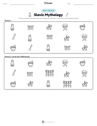 Slavic Mythology printable worksheet preview