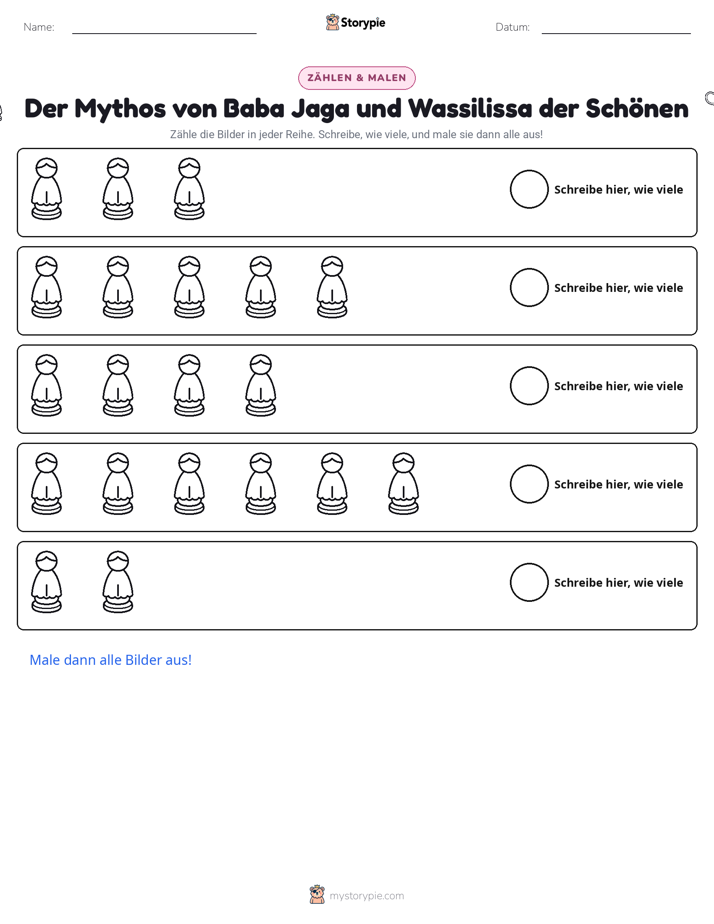Zählen & Ausmalen