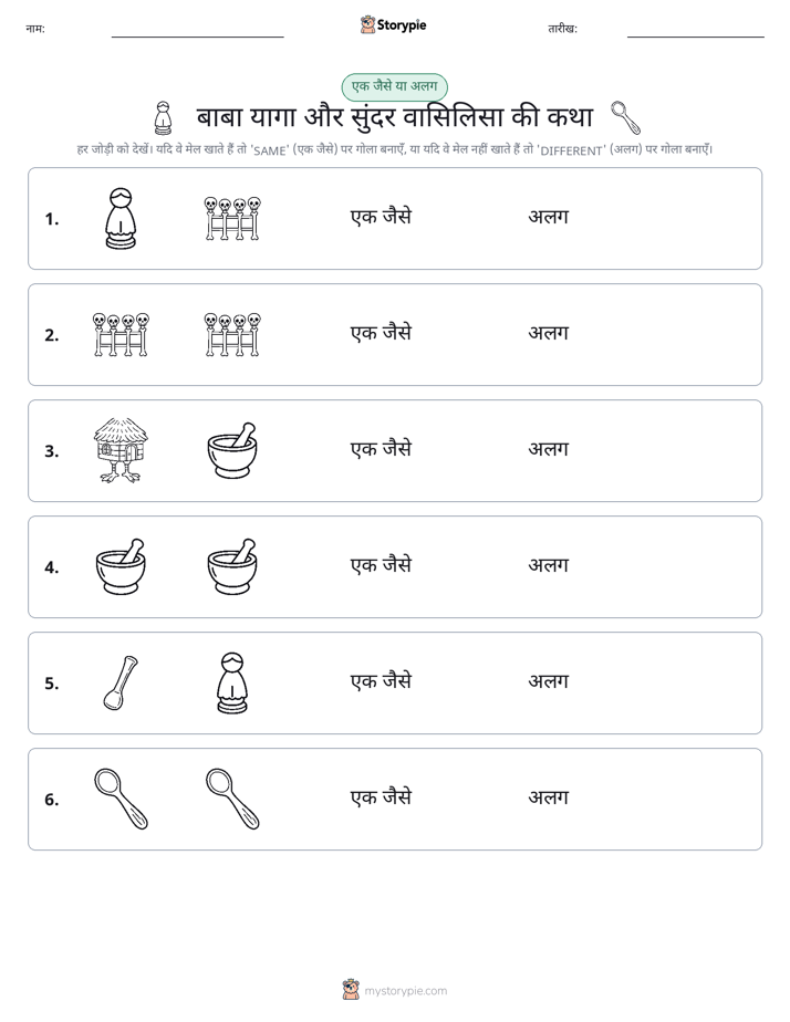 समान या भिन्न