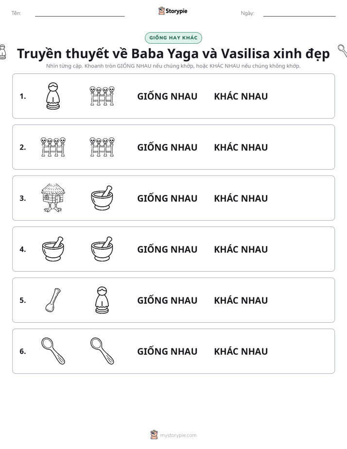 Giống Hay Khác