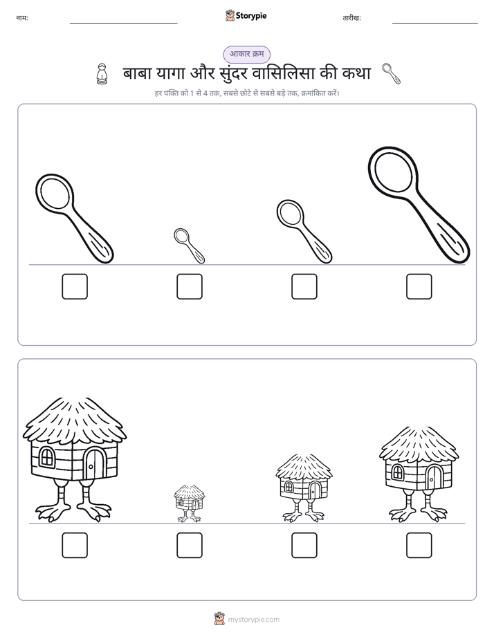 आकार क्रम