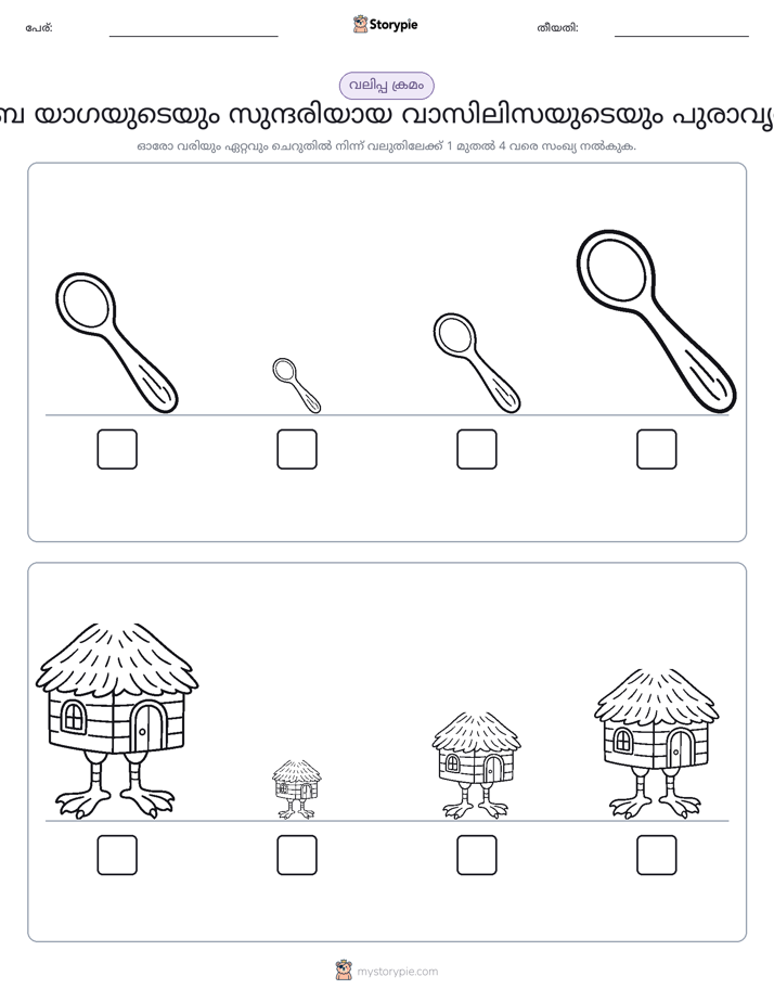 വലുപ്പം ക്രമം