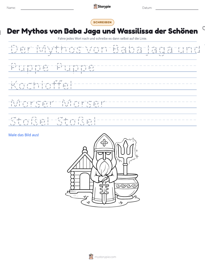 Schreibübung