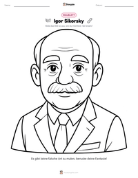 Igor Sikorsky druckbare Arbeitsblatt Vorschau