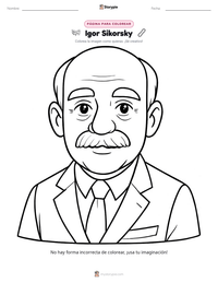 Vista previa de la hoja de trabajo imprimible de Igor Sikorsky