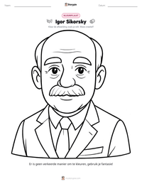 Igor Sikorsky afdrukbare werkblad voorbeeld