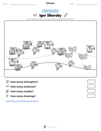 Igor Sikorsky printable worksheet preview