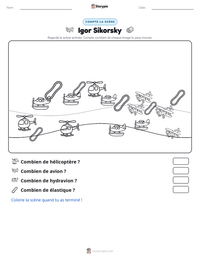 Aperçu de la feuille de travail imprimable Igor Sikorsky