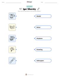 Igor Sikorsky printable worksheet preview