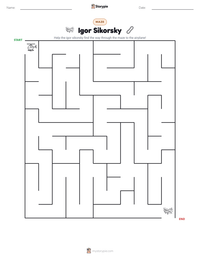Igor Sikorsky printable worksheet preview