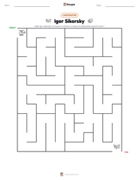 Aperçu de la feuille de travail imprimable Igor Sikorsky