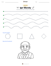 Igor Sikorsky printable worksheet preview