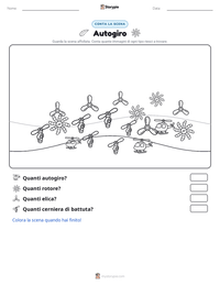 Anteprima della scheda stampabile di Autogiro