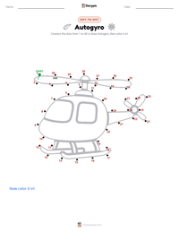 Autogyro printable worksheet preview
