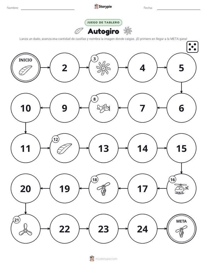 Juego de Rueda y Avanza