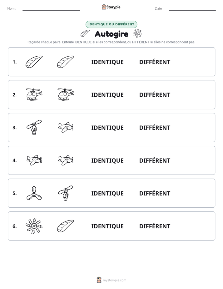 Identique ou Différent