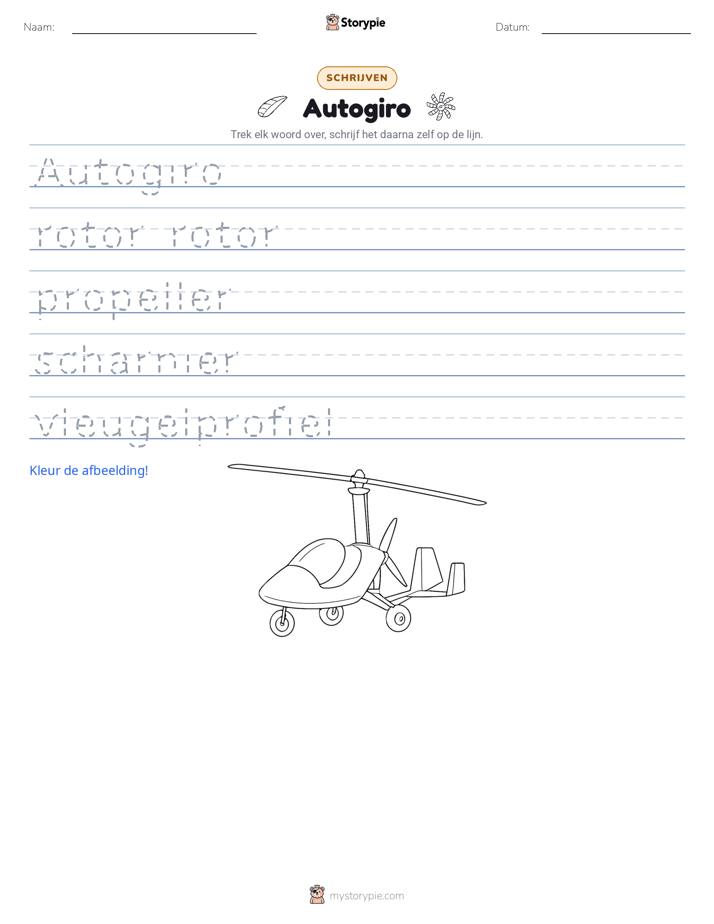 Schrijf Oefening
