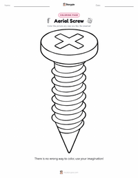 Aerial Screw printable worksheet preview