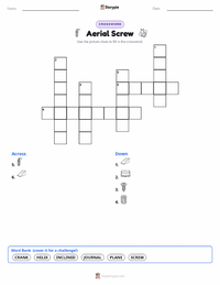 Aerial Screw printable worksheet preview