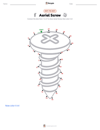 Aerial Screw printable worksheet preview