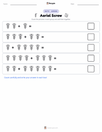 Aerial Screw printable worksheet preview