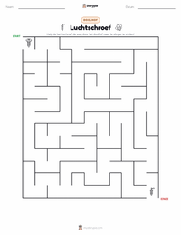Schroef afdrukbare werkblad voorbeeld