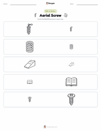 Aerial Screw printable worksheet preview