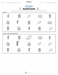 Aerial Screw printable worksheet preview