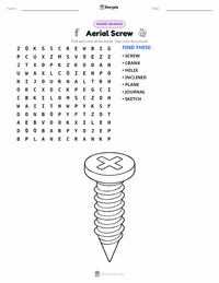 Aerial Screw printable worksheet preview