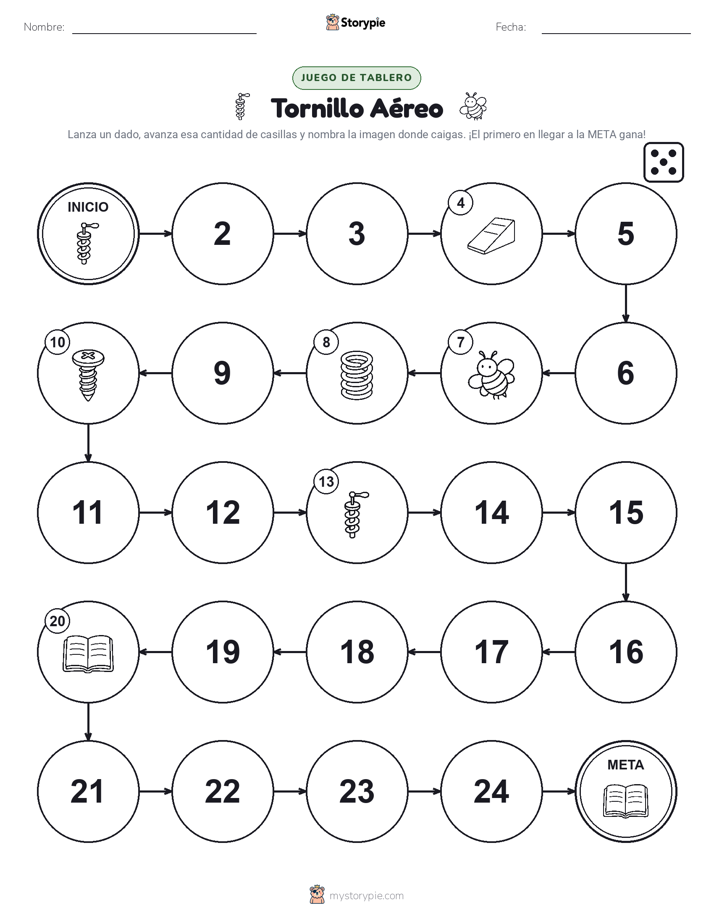 Juego de Rueda y Avanza
