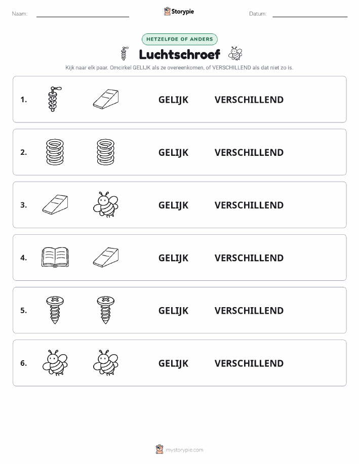 Zelfde of Verschillend