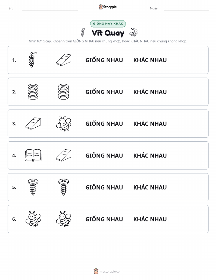 Giống Hay Khác