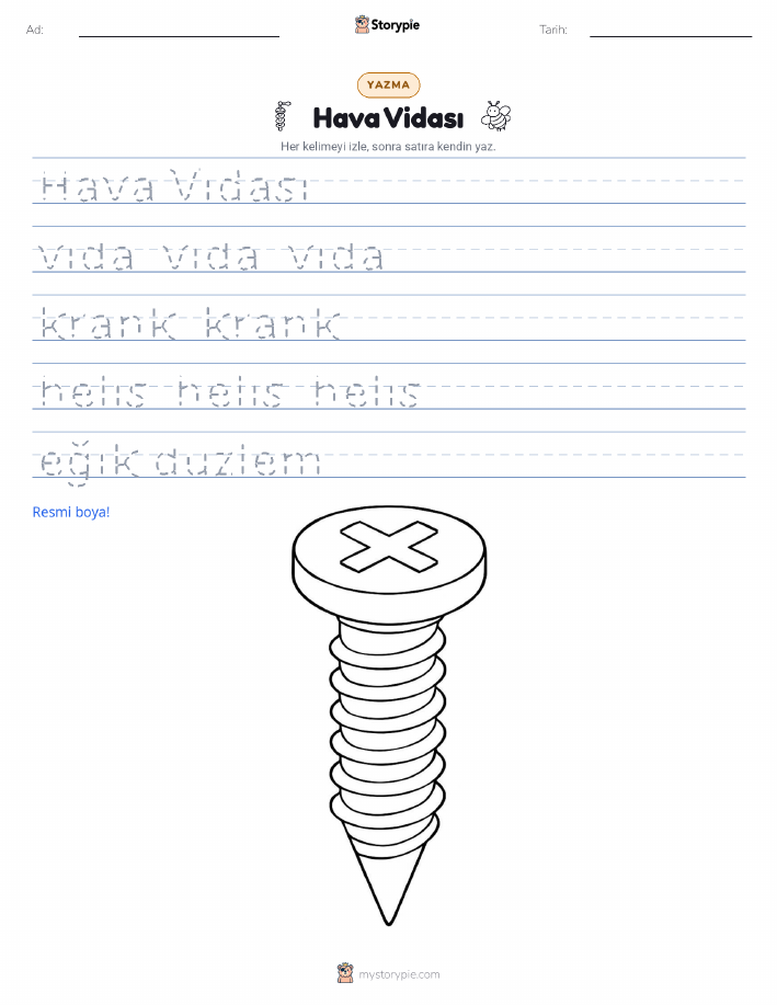 Yazma Pratiği