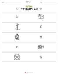 Hydroelectric Dam printable worksheet preview
