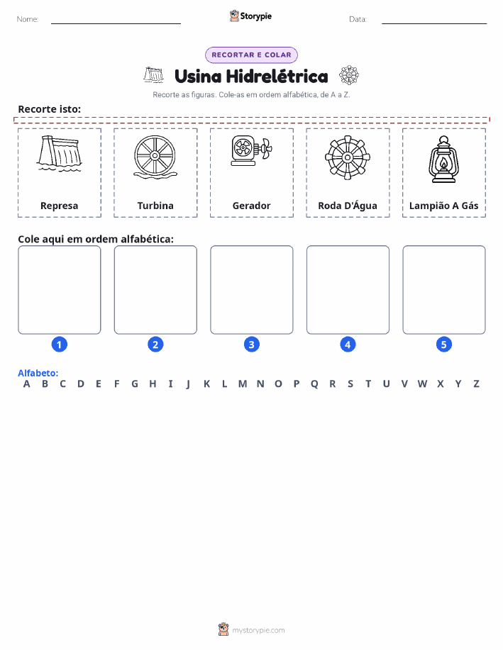 Recortar & Colar Alfabeto