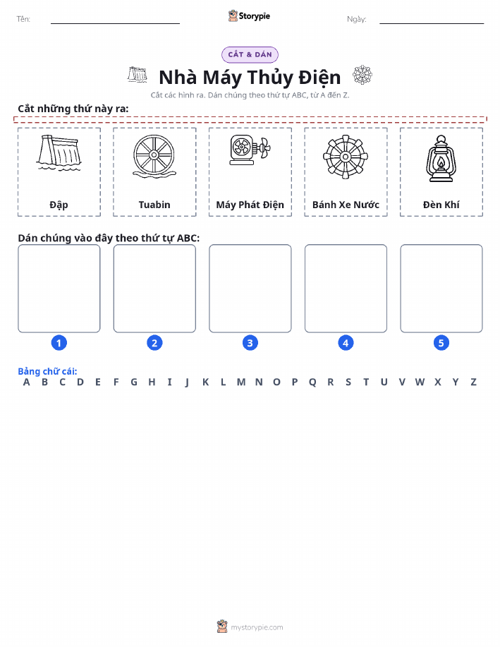 Cắt & Dán Chữ Cái
