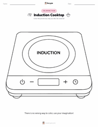 Induction Cooktop printable worksheet preview