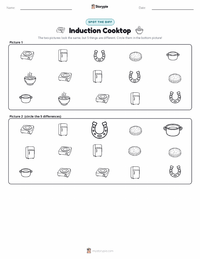 Induction Cooktop printable worksheet preview