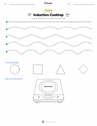 Induction Cooktop printable worksheet preview