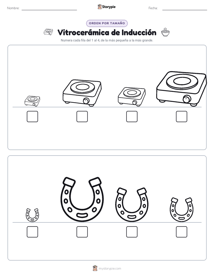 Orden de Tamaños