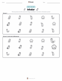 Inhaler printable worksheet preview