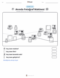 Şipşak Fotoğraf Makinesi yazdırılabilir çalışma sayfası önizlemesi