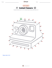 Instant Camera printable worksheet preview