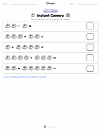 Instant Camera printable worksheet preview