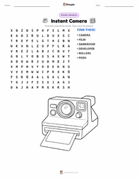 Instant Camera printable worksheet preview