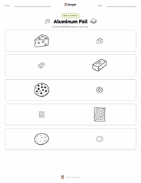 Aluminum Foil printable worksheet preview