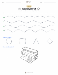 Aluminum Foil printable worksheet preview
