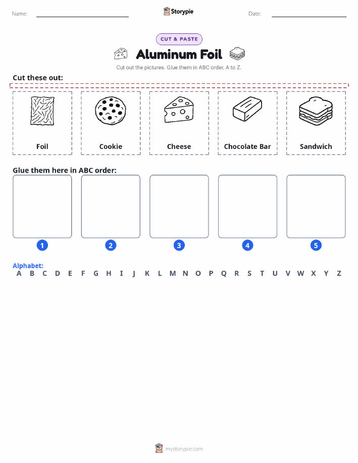 Cut & Paste Alphabet